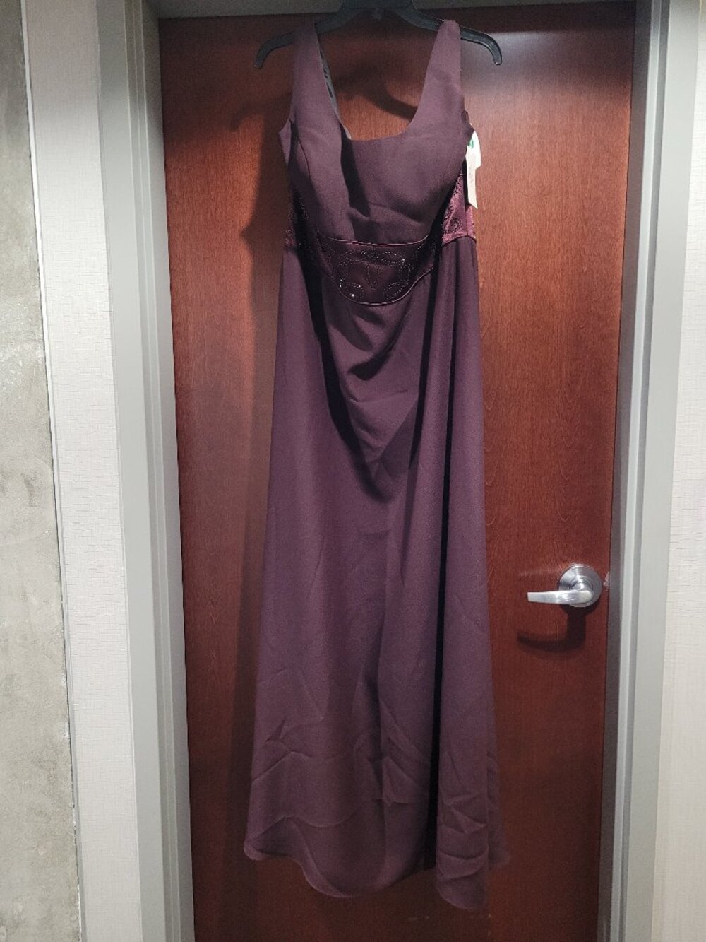 Precious Formals 4043 Size 22 Burgundy Purple Prom Dress